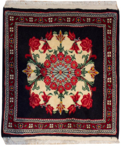 Sarough Hand Knotted Square Rug 1'8" x 1'8"