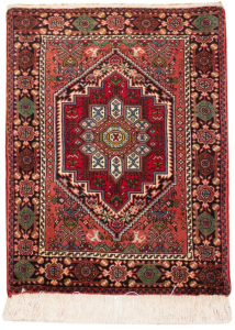 Goltog Hand Knotted Rug 1'8" x 2'6"
