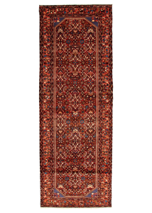 Hamadan Wool Hand Knotted Runner Persian Rug