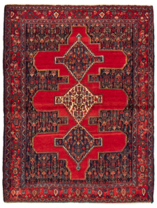 Senneh Hand Knotted Rug 3'8" x 4'11"
