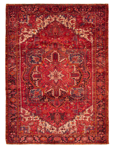 Heriz Red Hand Knotted Rug 9'5" x 13'0"