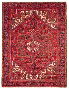 Heriz Red Hand Knotted Rug 8'6" x 11'3"