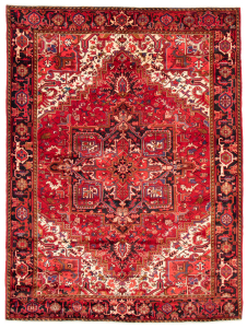 Heriz Red Hand Knotted Rug 8'4" x 10'11"
