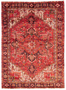 Heriz Red Hand Knotted Rug 8'6" x 12'0"