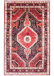 Sirjan Red Hand Knotted Rug 4'8" x 8'0"