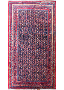 Hamadan All Over Hand Knotted Rug 6'11" x 13'3"