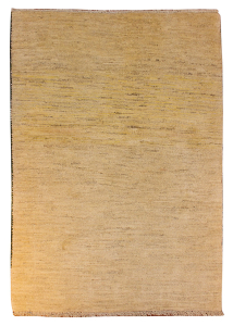 Gabbeh Ivory Hand Knotted Rug 3'3" x 4'9"