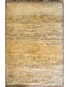 Gabbeh Ivory Hand Knotted Rug 2'10" x 4'3"