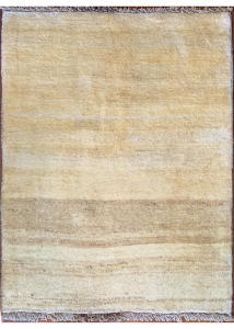 Gabbeh Ivory Hand Knotted Rug 3'3" x 5'1"