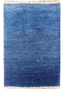 Gabbeh Blue Hand Knotted Persian Rug