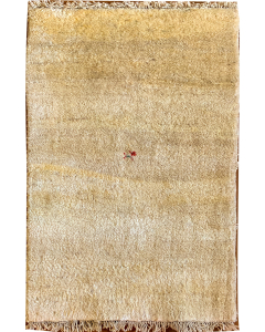 Gabbeh Ivory Hand Knotted Rug 2'4" x 3'11"