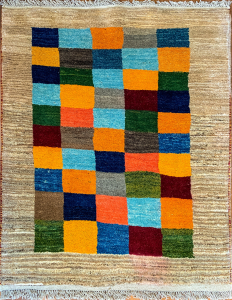 Gabbeh Multi Hand Knotted Rug 3'5" x 4'9"