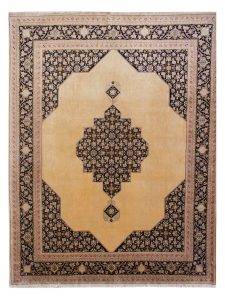 Tabriz Plain Herati Cream Woven Rug 8'2" x 10'6"