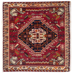 Shiraz Hand Knotted Rug 2'0" x 2'2"
