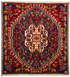 Abadeh Wool Hand Knotted Square Persian Rug