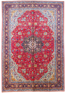 Sarough Hand Knotted Rug 7'10" x 11'4"
