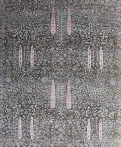 Oxidized Grey Hand Knotted Rug 5'4" x 7'6"