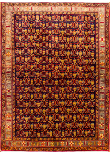 Goltog Vintage Wool Hand Knotted Persian Rug