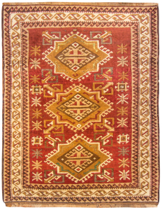 Milas Hand Knotted Rug 4'7" x 6'3"