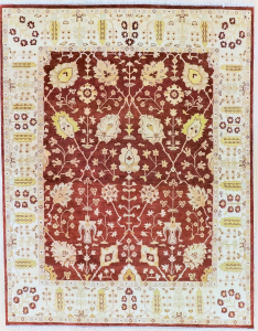 Nirmal Red Hand Knotted Rug 7'9" x 9'11"
