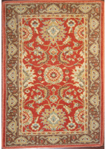 Calcutta Red/Brown Wool Rug 2'0" x 3'0"