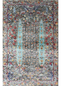 Oxidized Brown Hand Knotted Rug 2'0" x 3'1"