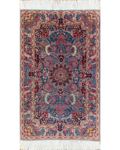 Kerman Blue Hand Knotted Rug 3'2" x 5'2"