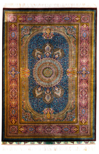 Qum Sedigian Wool & Silk Hand Knotted Persian Rug