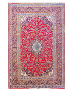 Kashan Vintage Wool Hand Knotted Persian Rug