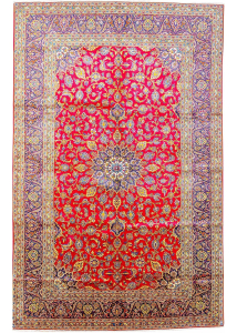 Kashan Hand Knotted Rug 6'5" x 9'11"