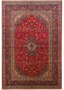 Kashan Hand Knotted Rug 6'9" x 9'10"