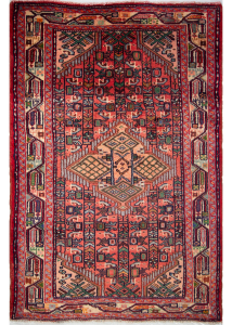 Hamadan Wool Hand Knotted Persian Rug