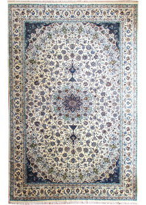 Naein With Silk Fine Hand Knotted Rug 11'0" x 17'0"