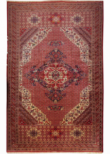 Quchan Rust Wool Hand Knotted Persian Rug