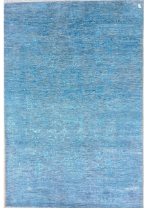 Vogue Grey/Blue Hand Knotted Rug 5'7" x 8'3"