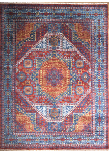 Gangam Red Hand Knotted Rug 9'0" x 12'0"
