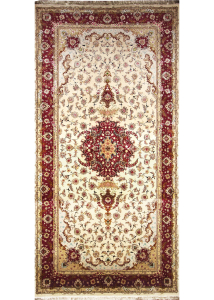 Tabriz Taghizadeh Hand Knotted Rug 6'4" x 13'0"