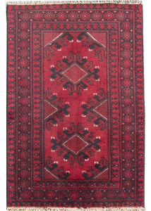 Agcha Hand Knotted Rug 2'7" x 3'11"