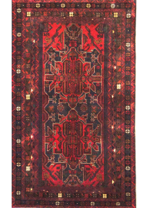 Baluch Hand Knotted Rug 4'2" x 7'1"