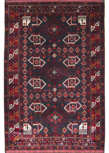Baluch Hand Knotted Rug 4'3" x 6'4"