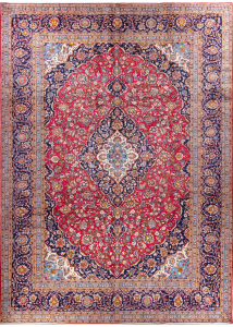 Kashan Wool Hand Knotted Persian Rug