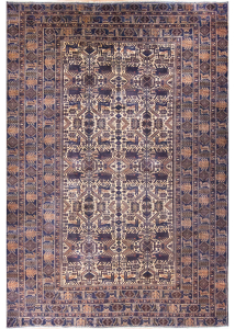 Afghan Hand Knotted Rug 6'8" x 9'11"