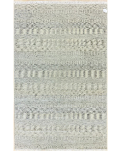 Grass Ivory Hand Knotted Rug 4'0" x 6'3"