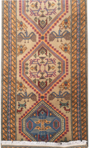 Ardabil Wool Hand Knotted Runner Persian Rug