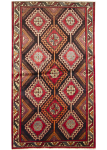 Shiraz Hand Knotted Rug 4'2" x 7'5"