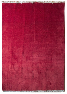 Gabbeh Red Hand Knotted Rug 5'5" x 7'8"
