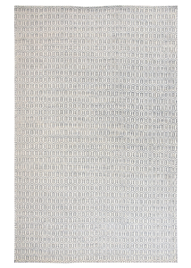 Dhurrie Ivory/Grey Hand Woven Rug