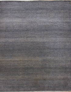 Grass Black Hand Knotted Rug 9'2" x 11'10"