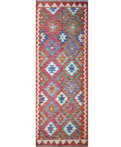 Kilim Maimana Wool Hand Knotted Runner Pakistani Rug