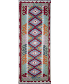 Kilim Maimana Hand Knotted Runner Pakistani Rug